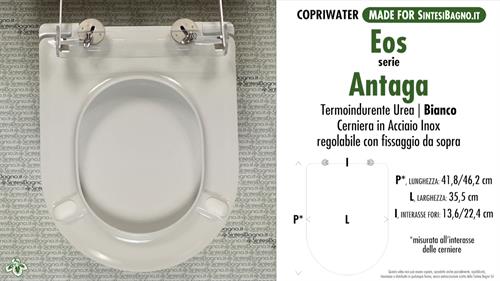 Copriwater EOS ANTAGA BIANCO — SOFT CLOSE