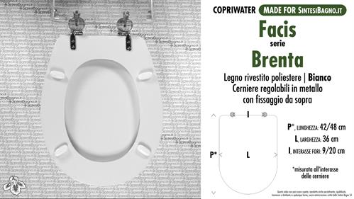 Copriwater GSI BRENTA BIANCO